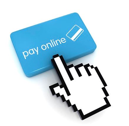 Image of mouse click on pay online button