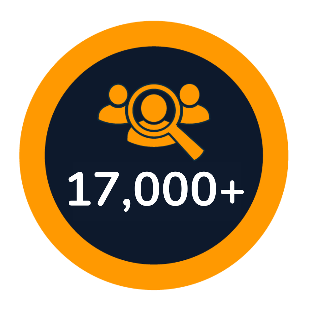 17,000+