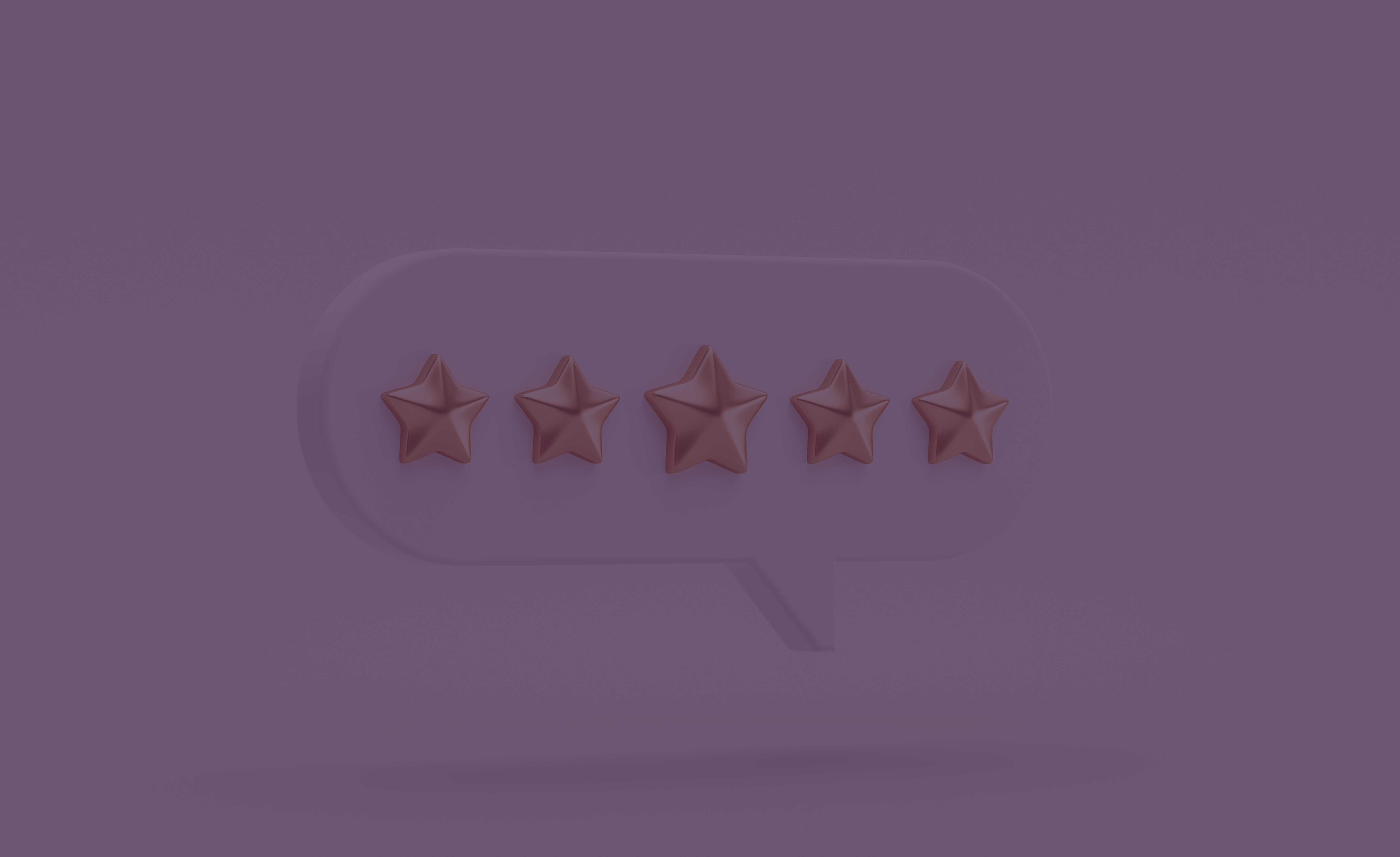 Graphic of five star review